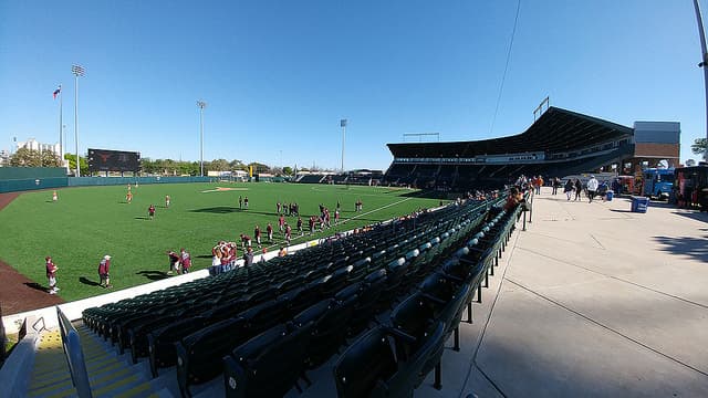 UFCU Disch-Falk Field aerial view
